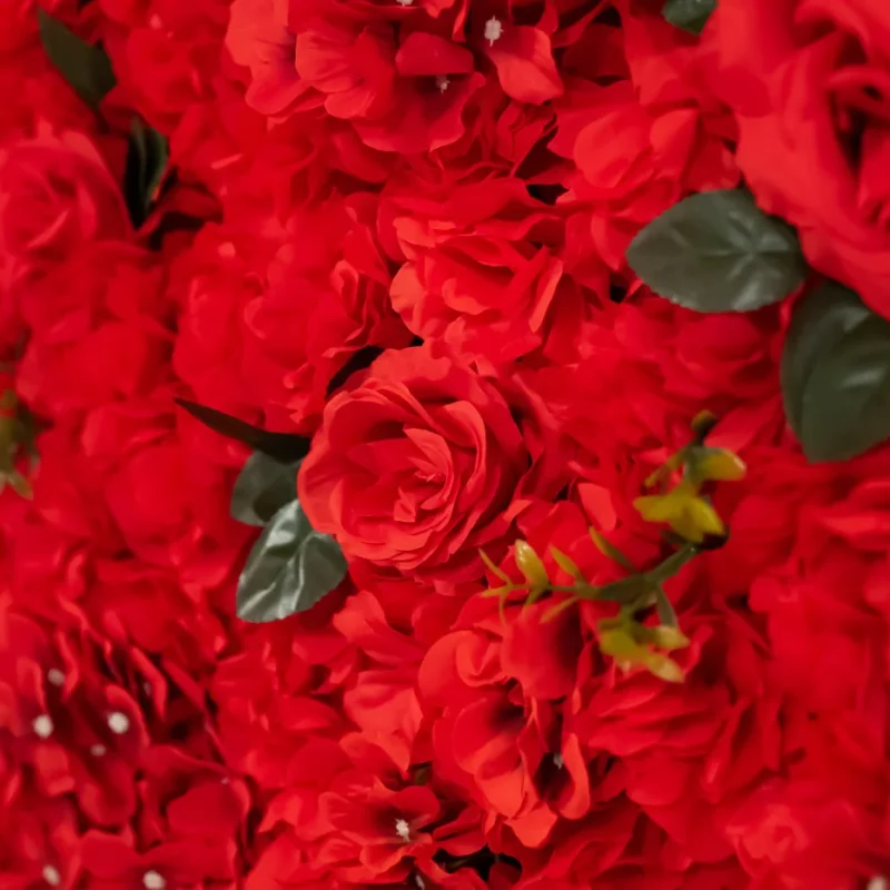 rote Flowerwall Blumenwand mieten, rote Rosen Fotohintergrund Backdrop für Hochzeiten, Henna-Abend, Feiern mieten - Hochzeitsdekoration mieten in Mannheim, Heidelberg, Rhein-Neckar